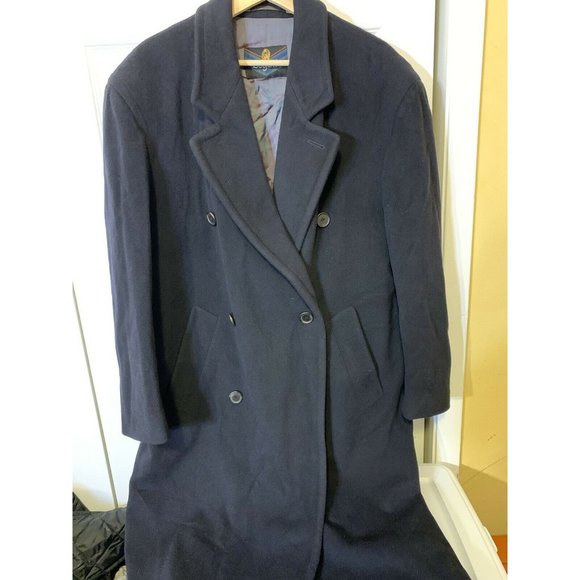 BUGATTI Wool Overcoat Men’s Sz M German Sz 24 Black - Picture 4 of 10